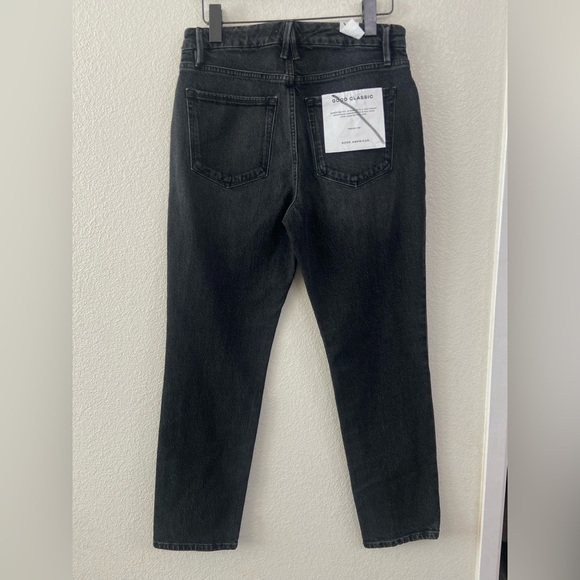 Good American GOOD CLASSIC JEANS GCTP602BT BLACK159 Sz 6/28 - Picture 4 of 12